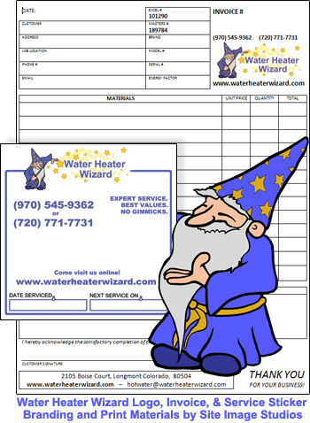 Water Heater Wizard Print Materials